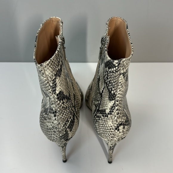 Schutz Bette Snake Leather Pointed Toe Booties Size 9.5 - Picture 7 of 16